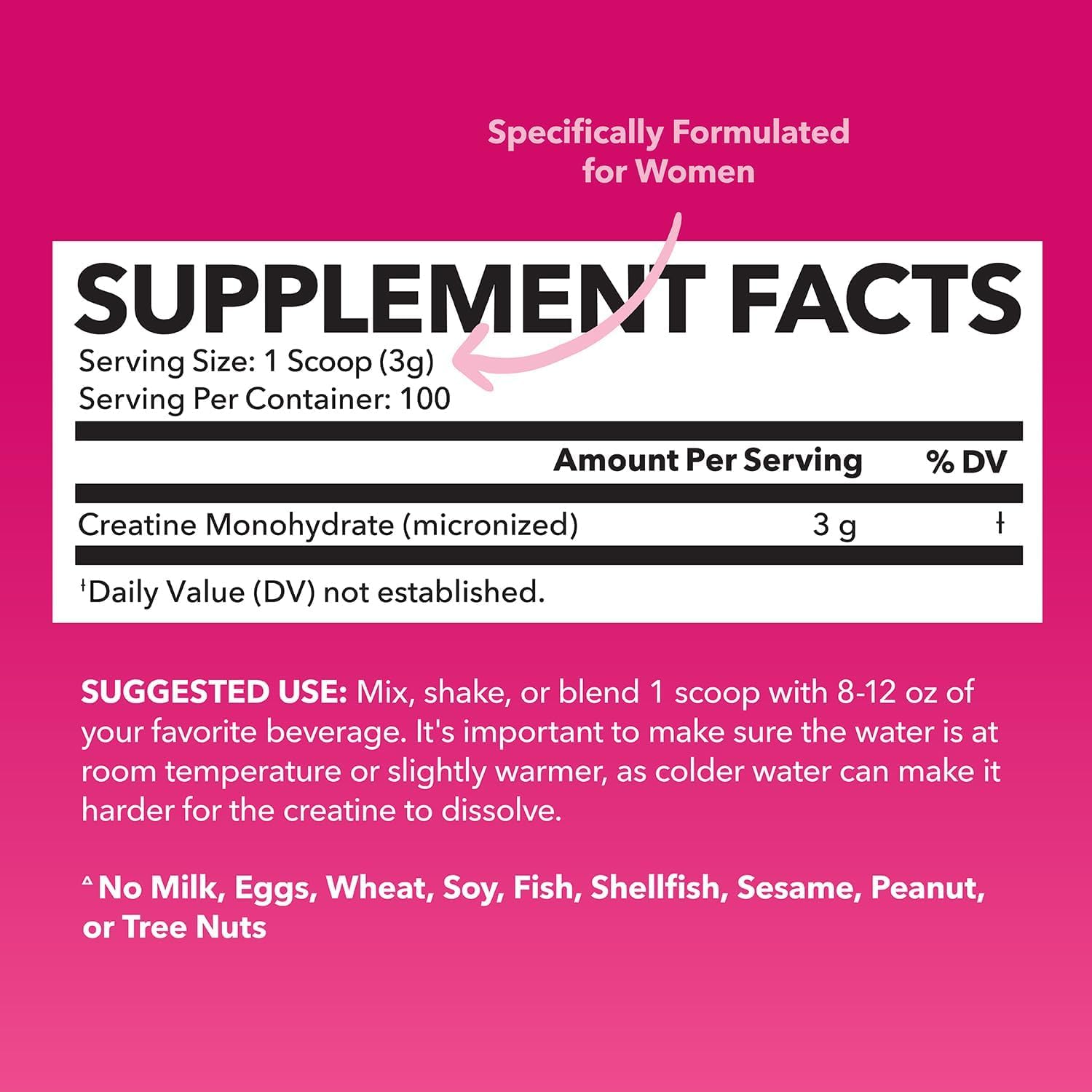 HAVASU NUTRITION Créatine pour femmes — poudre sans goût, facile à mélanger dans boissons quotidiennes.