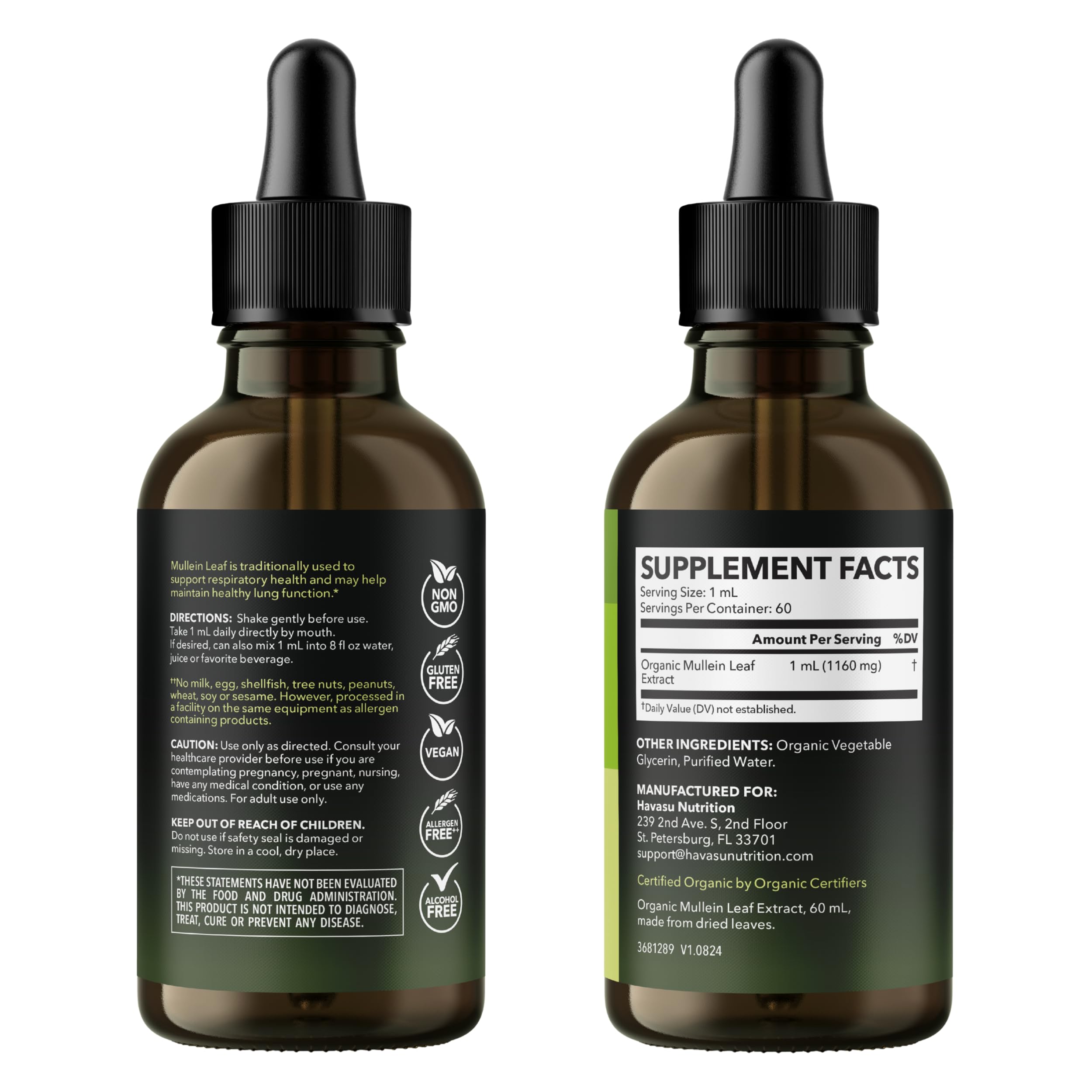 Conditionnement pour 2 mois HAVASU NUTRITION gouttes mulleine