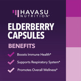 Étui HAVASU NUTRITION, capsules Sureau noir, usage quotidien simple et pratique.
