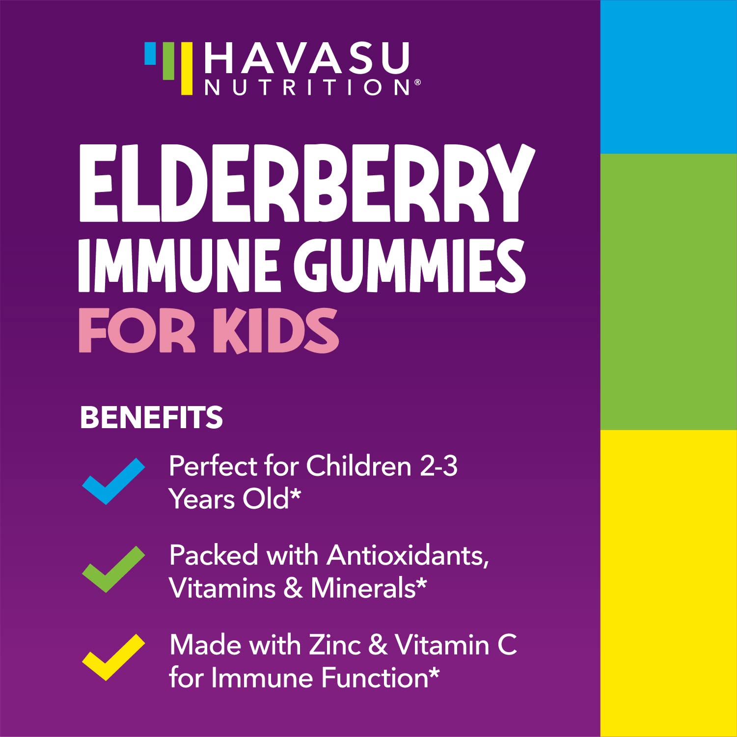 Enfants dégustant des gommes HAVASU NUTRITION, texture douce et facile à mâcher.