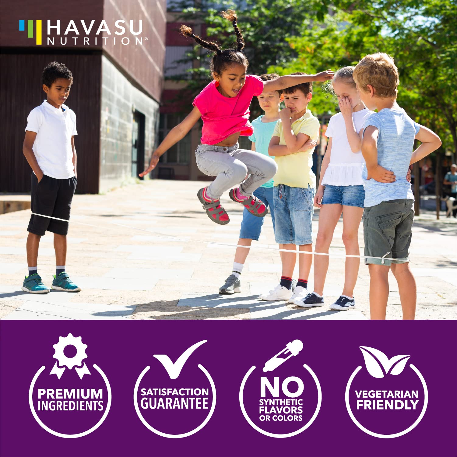 Gommes HAVASU NUTRITION véganes, choix adapté au mode de vie végétal.
