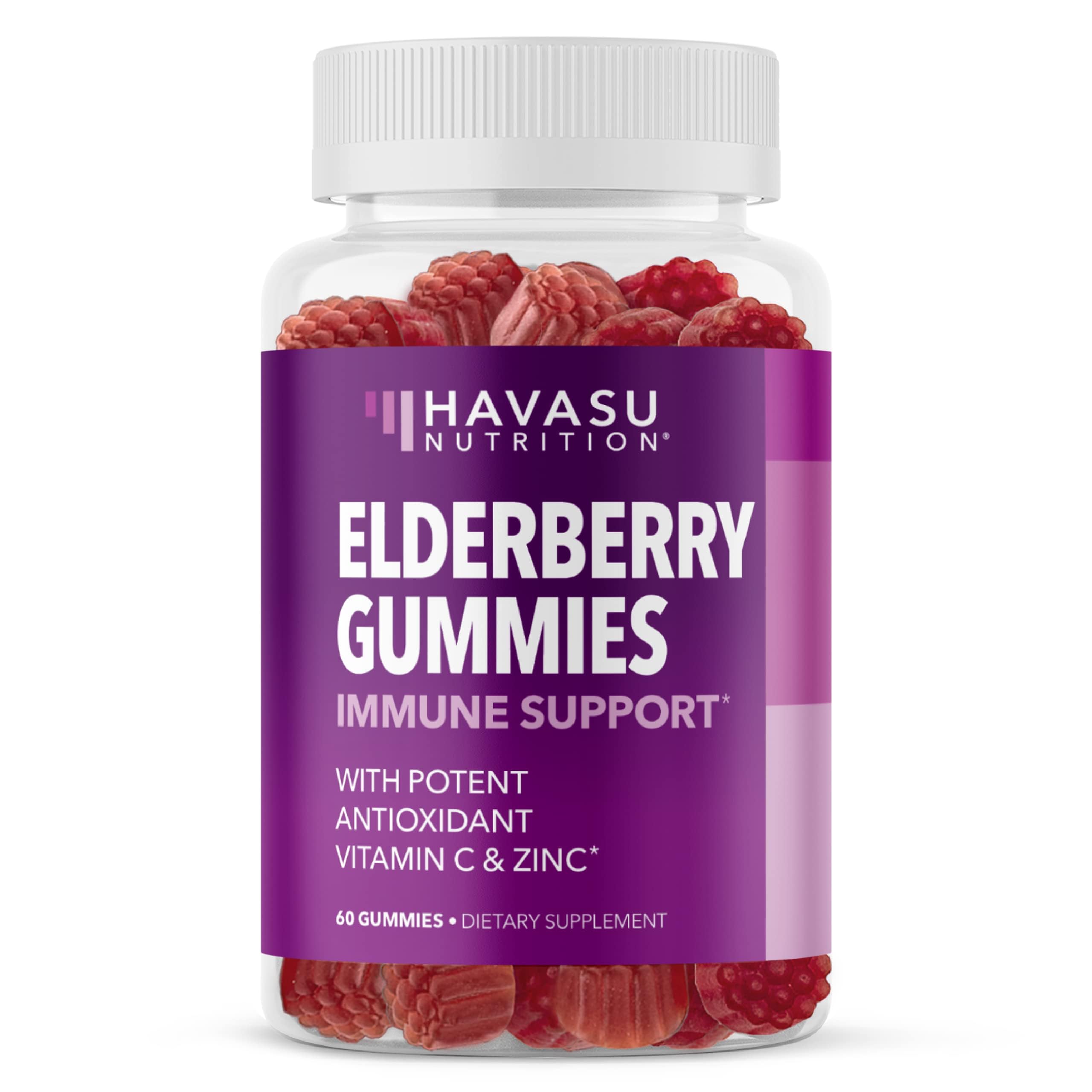 Gomme HAVASU Nutrition au sureau, saveur fruits rouges, pratique au quotidien