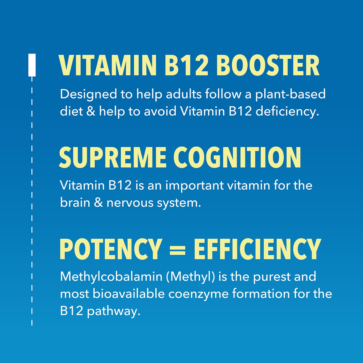Formule vegan et non-GMO HAVASU NUTRITION B12 pour régimes variés.