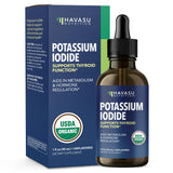 Gouttes d'iode HAVASU NUTRITION en flacon – soutien thyroïdien quotidien.