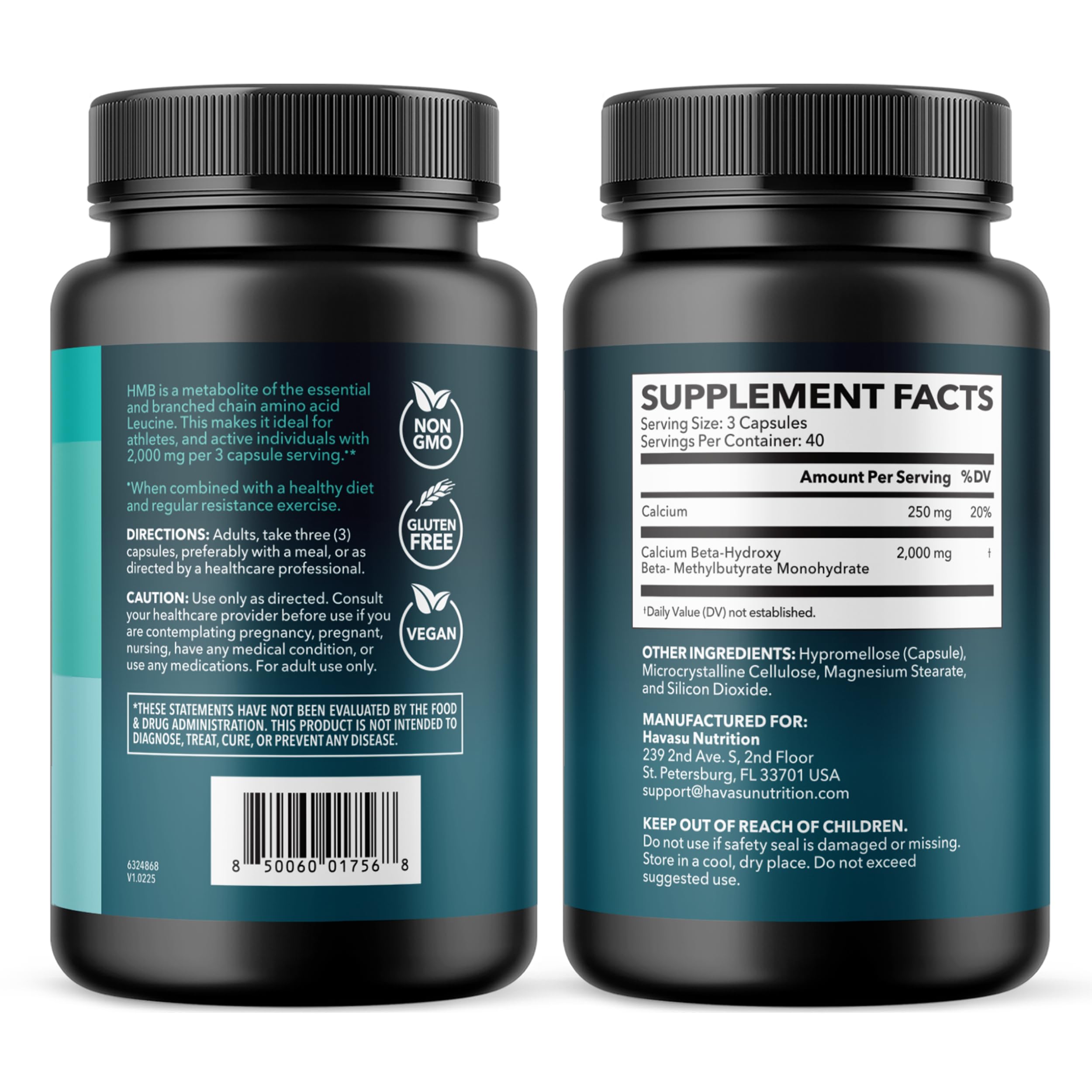 Salle de sport, utilisation des capsules HAVASU NUTRITION HMB par un sportif