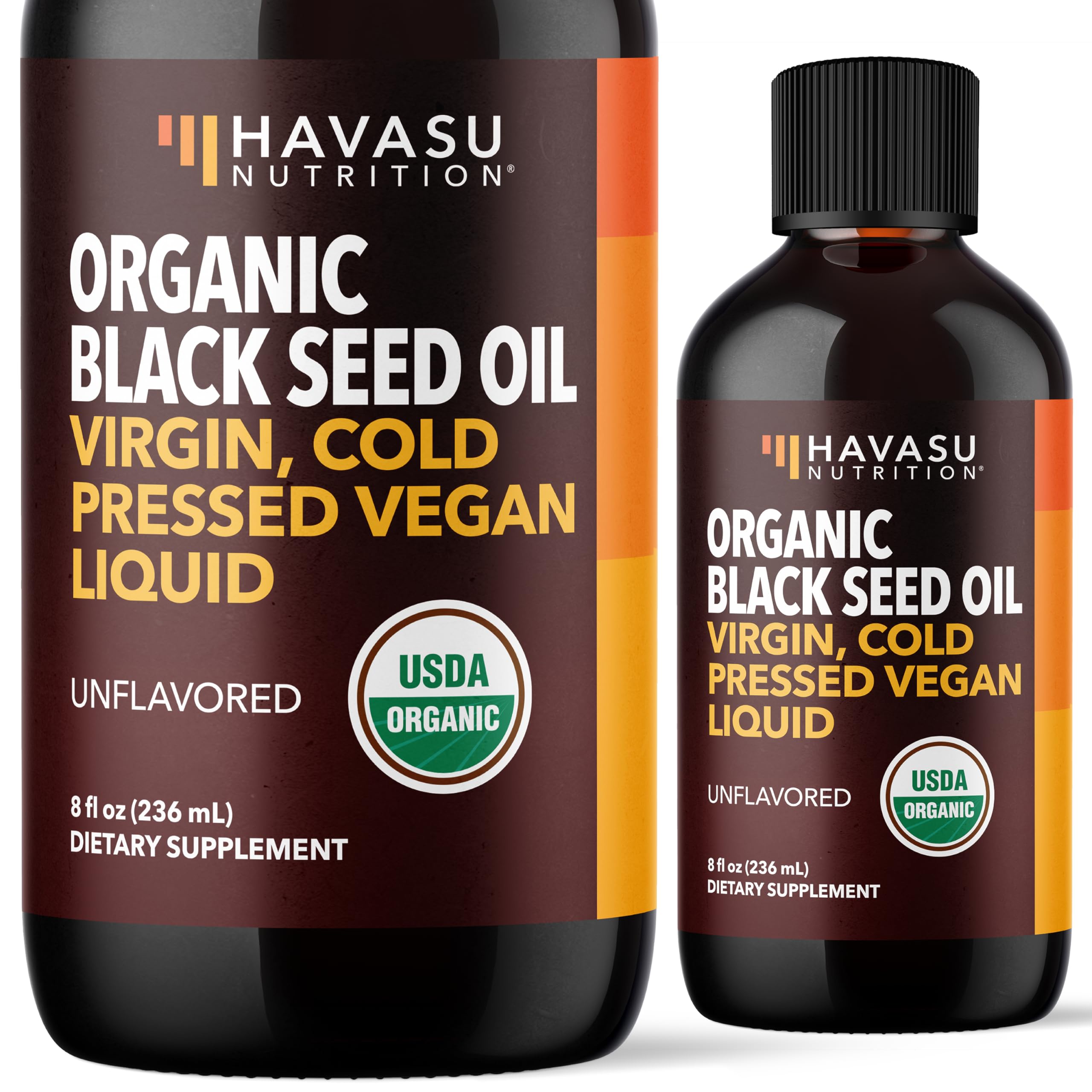 Huile nigelle HAVASU NUTRITION bouteille: soutien potentiel au bien etre quotidien