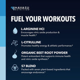Post-entraînement HAVASU NUTRITION L-Arginine, aide à la récupération après l’effort.