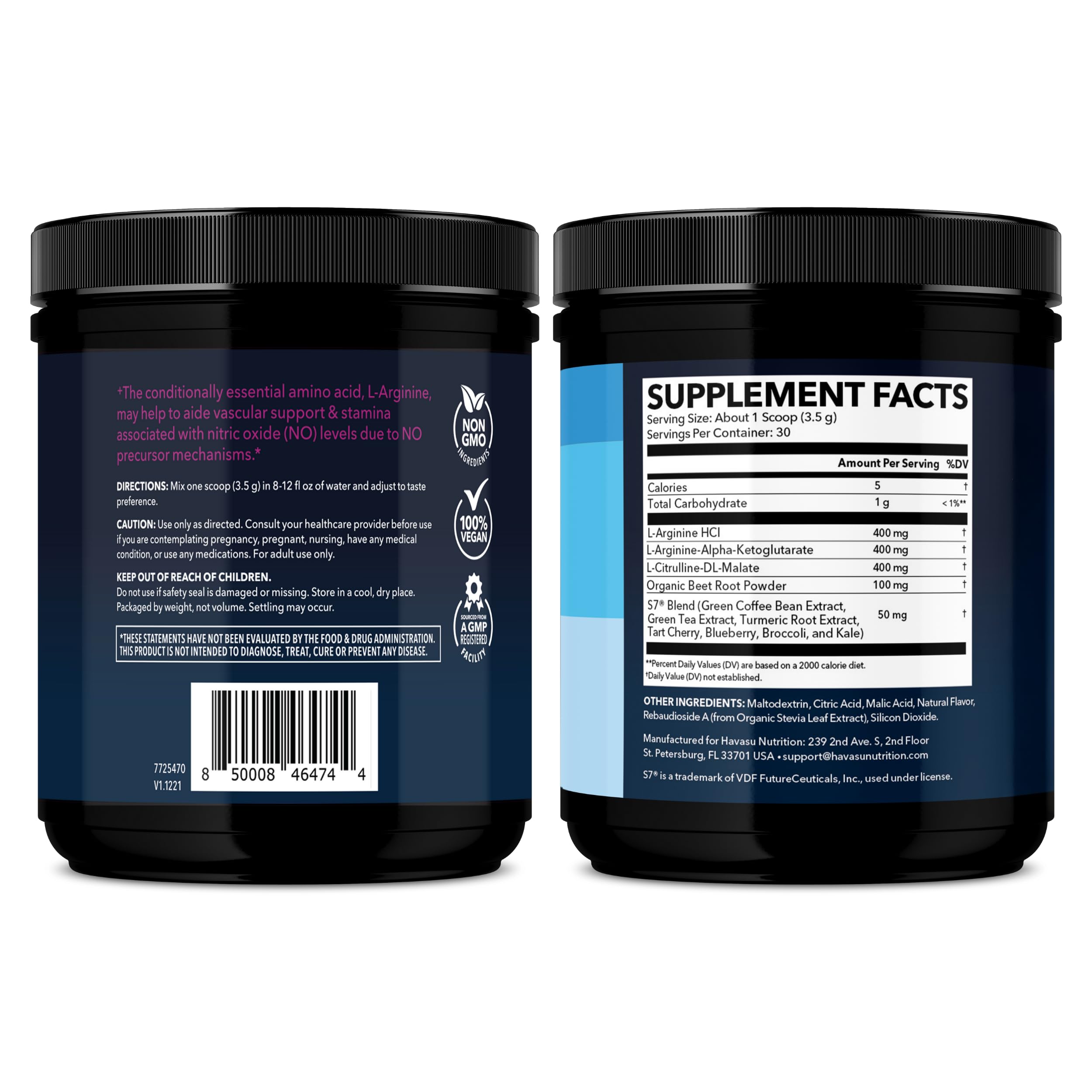 Athlète en mouvement utilisant havasu-nutrition-l-arginine-poudre pré/post-entraînement.