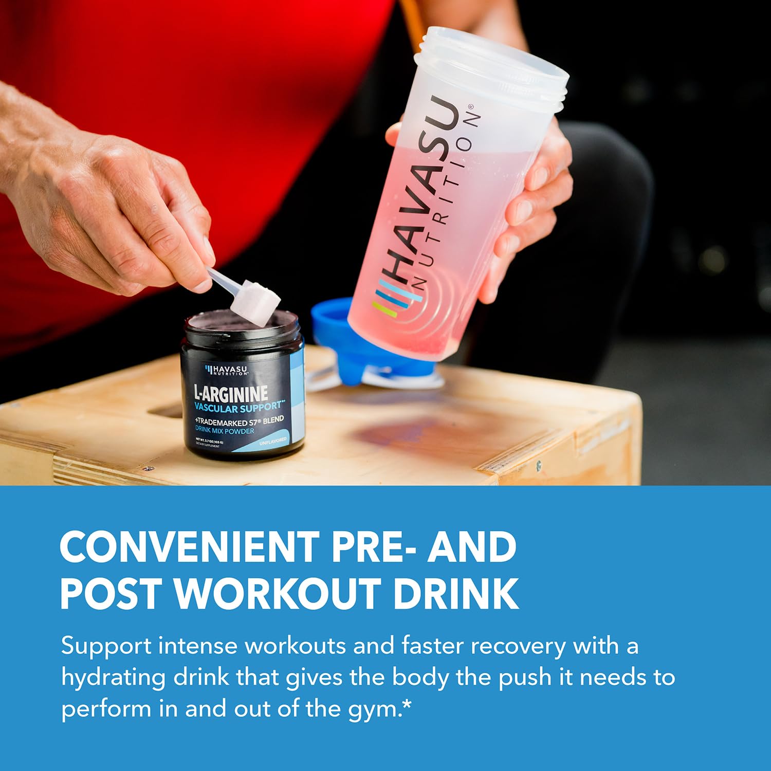 Ingrédients vegan HAVASU NUTRITION L-Arginine, soutien d’une routine quotidienne sans cruauté.