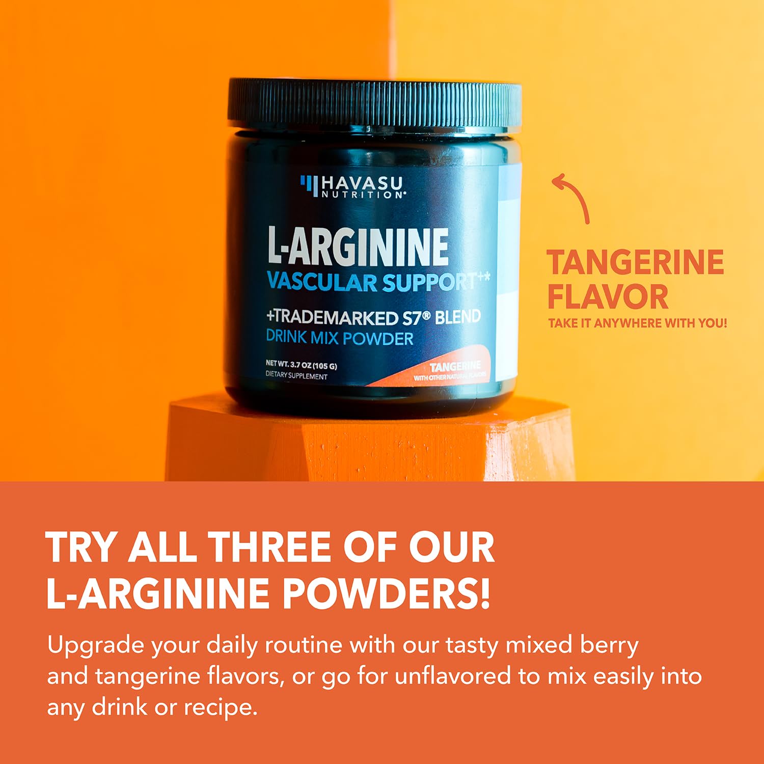 Ingrédients vegan HAVASU NUTRITION L-Arginine option sans produits animaux.