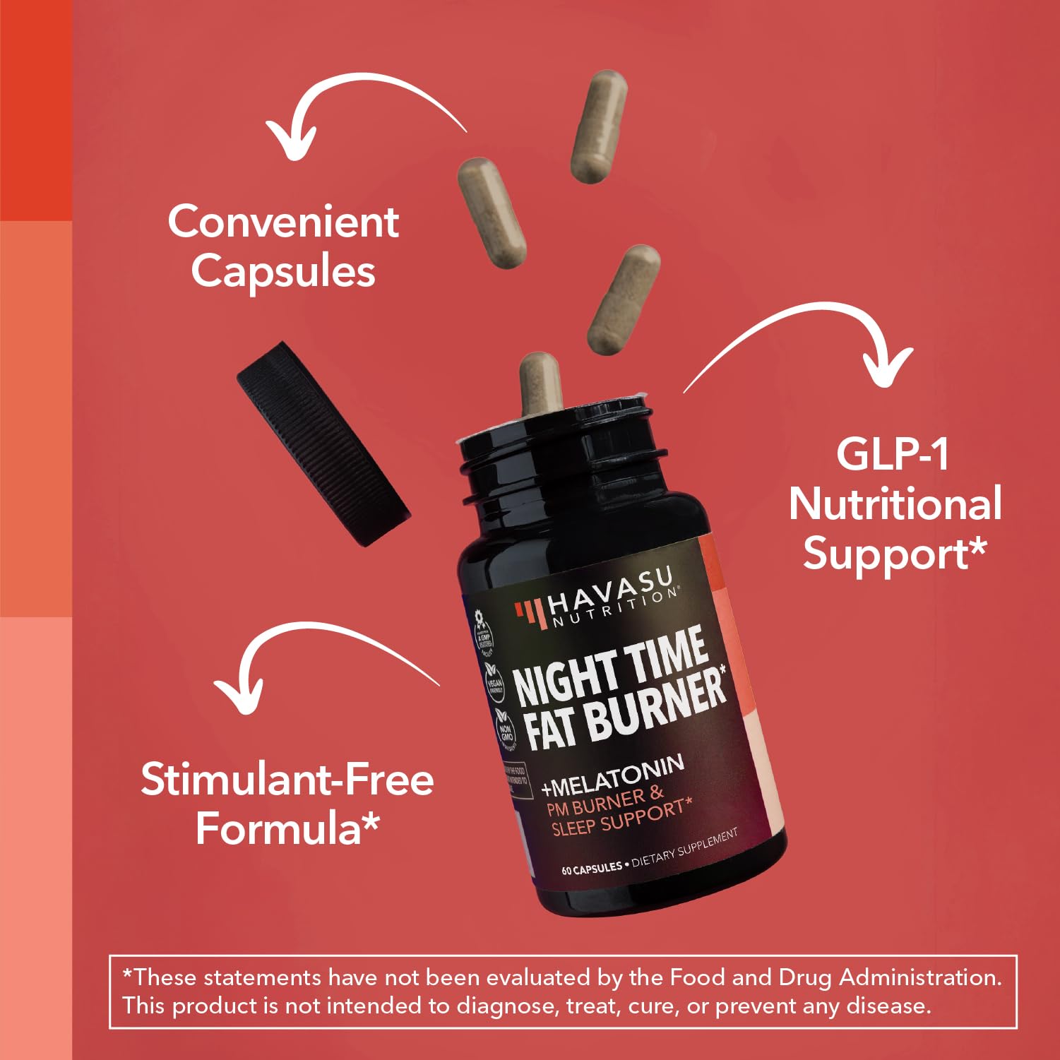 L-théanine et L-tryptophane dans HAVASU NUTRITION pour détente avant le coucher