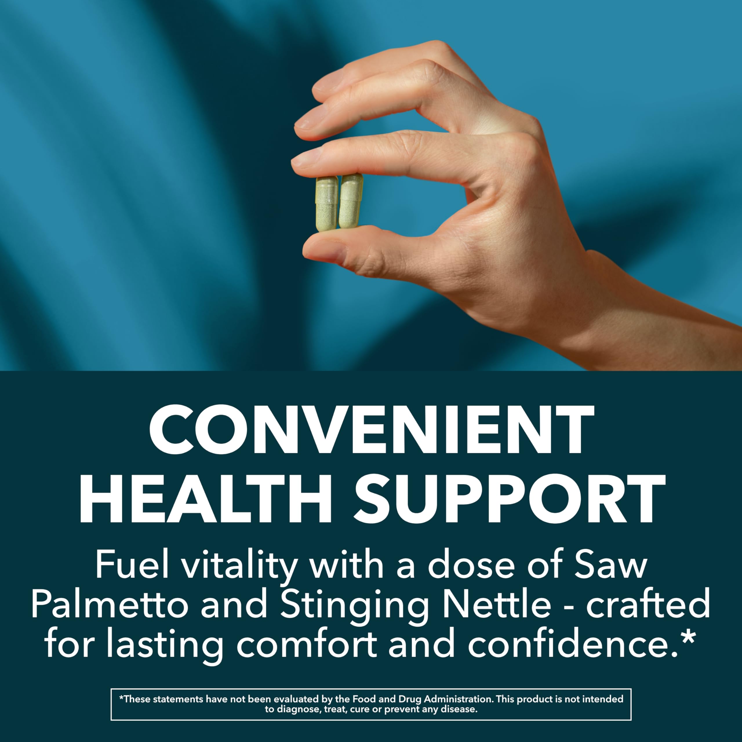 Capsules sans GMO HAVASU NUTRITION Saw Palmetto et Ortie