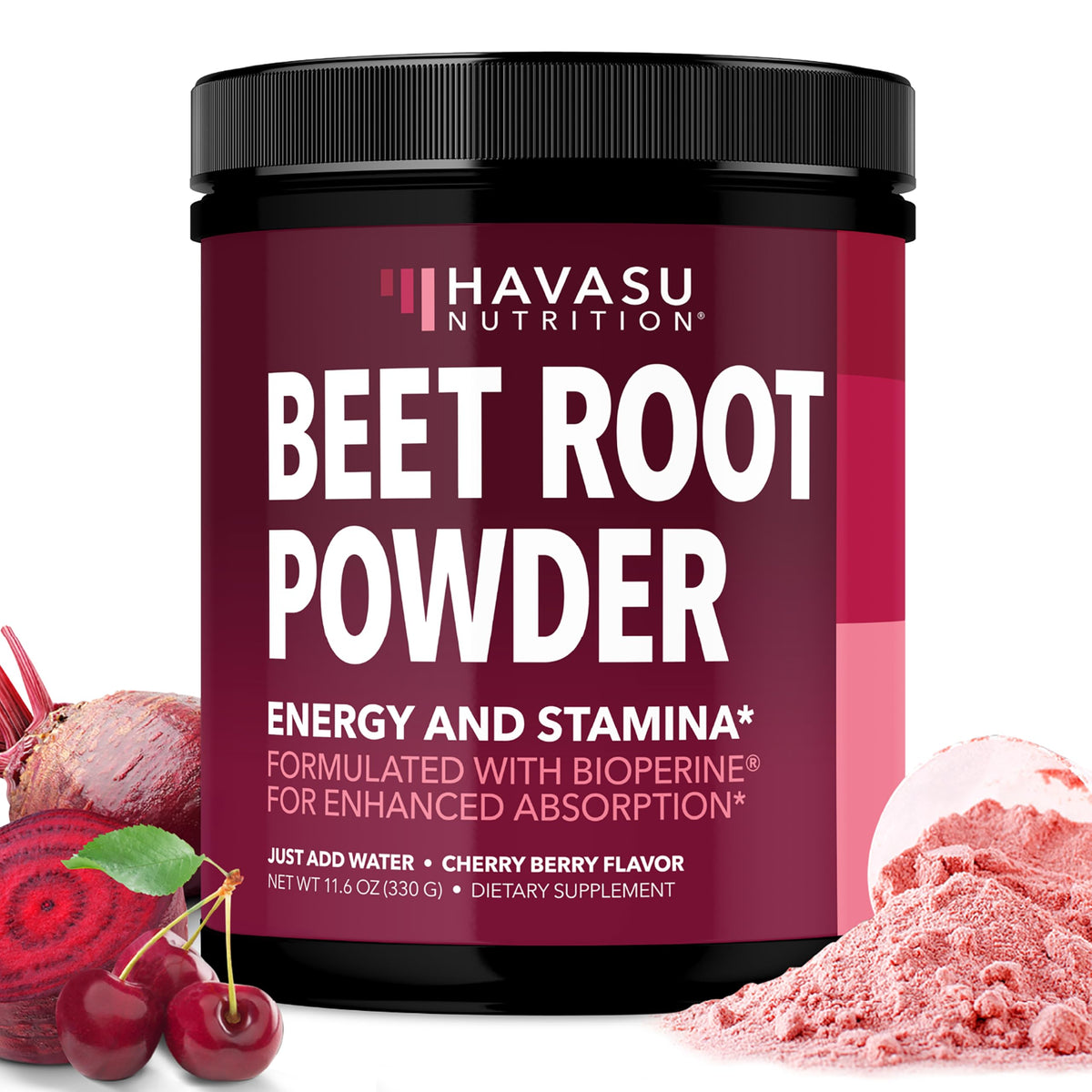 Poudre HAVASU Nutrition de betterave biologique pour énergie soutenue pendant l entraînement