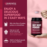 Poudre betterave bio HAVASU Nutrition, pureté et qualité contrôlées