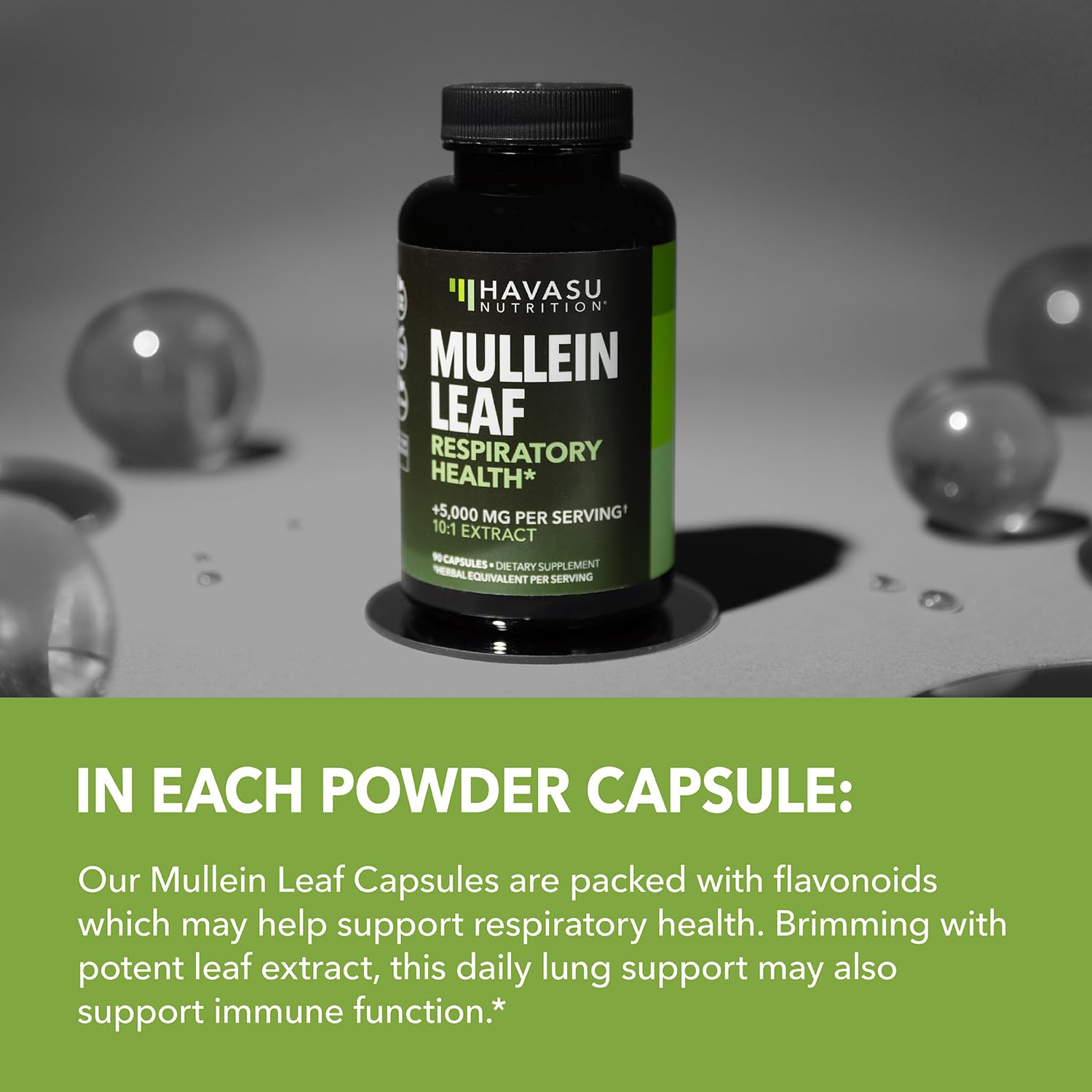 Prise quotidienne facile avec une capsule HAVASU NUTRITION en routine.