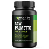 Bouteille HAVASU NUTRITION Sabale nain pour le soutien prostatique potentiel.