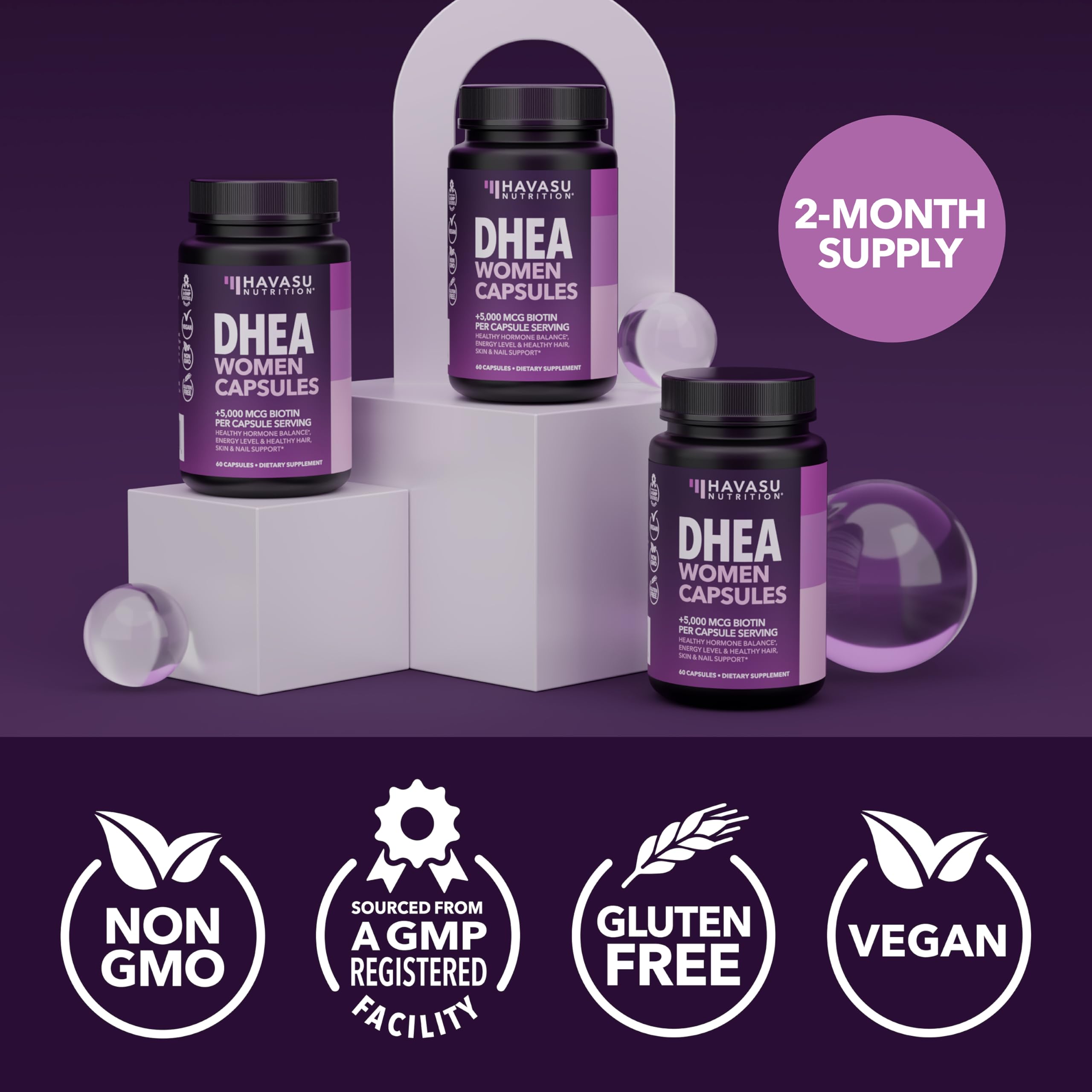 Sans gluten, capsule adaptée à différents régimes par Havasu Nutrition.