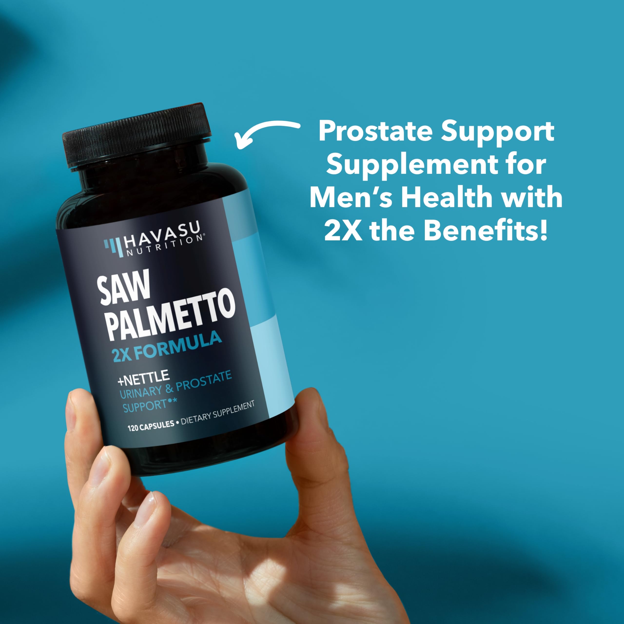 Sans OGM HAVASU NUTRITION Saw Palmetto et Ortie