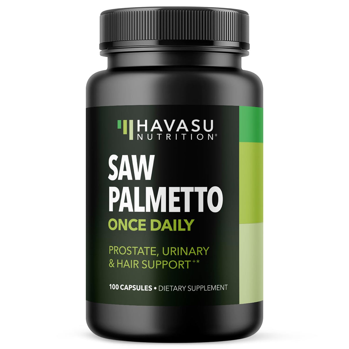 Havasu Nutrition Saw Palmetto - emballage, soutien potentiel à la fonction urinaire.