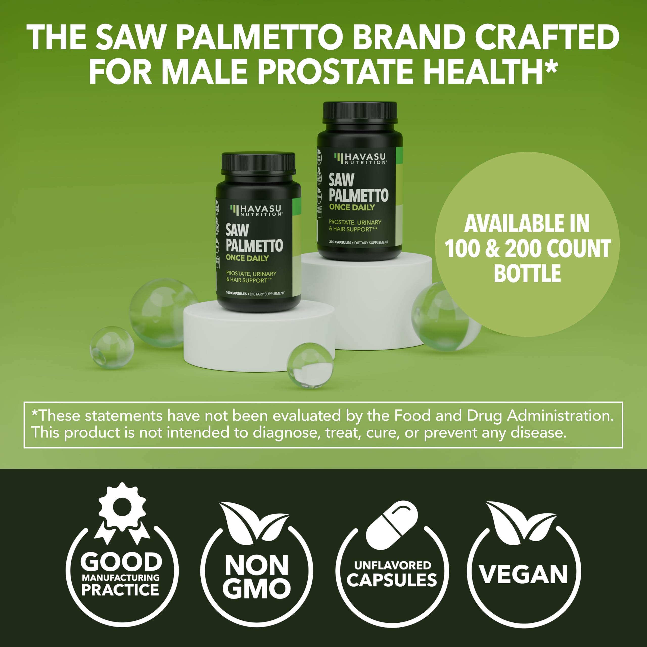 Havasu Nutrition Saw Palmetto - ingredients-naturels, formulation naturelle.