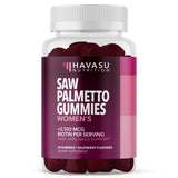 Gomme Havasu Nutrition Saw Palmetto framboise – soutien potentiel cheveux et peau