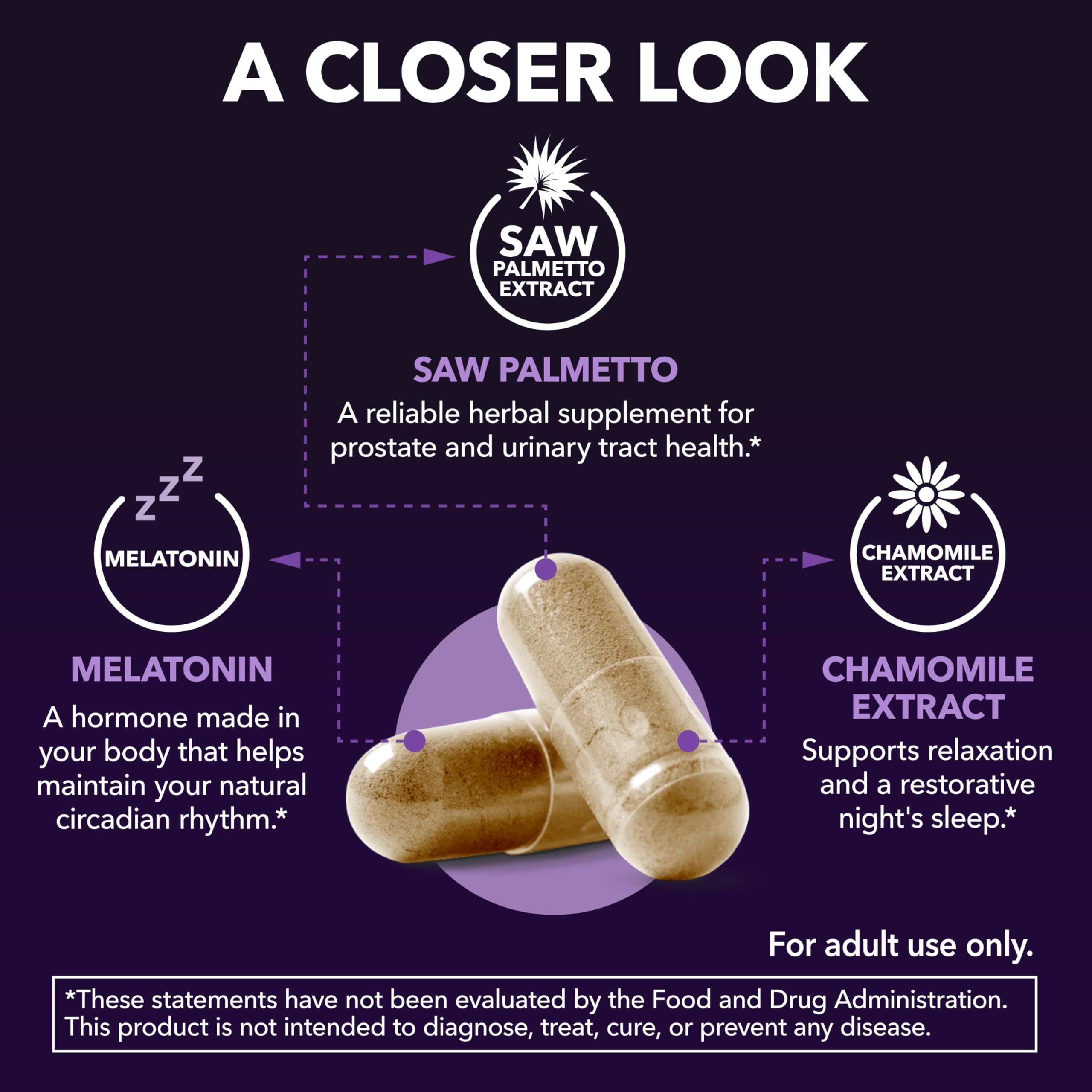 Saw Palmetto HAVASU PM, potentiel soutien prostate nocturne.