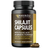 Capsules Shilajit HAVASU NUTRITION dans la bouteille, énergie potentielle.