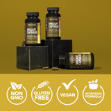 Capsules HAVASU NUTRITION montrant calcium et fer comme minéraux.
