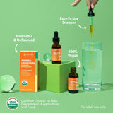 Havasu Nutrition Turmeric liquide — bouteille ambrée protégeant l’extrait actif.