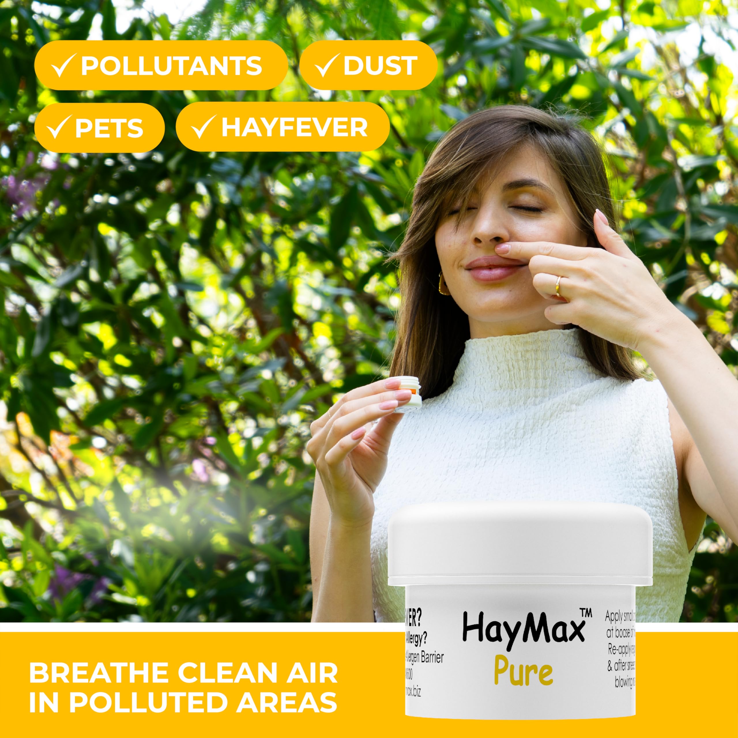 HayMax barrière nasale – application simple autour des narines pour une protection discrète