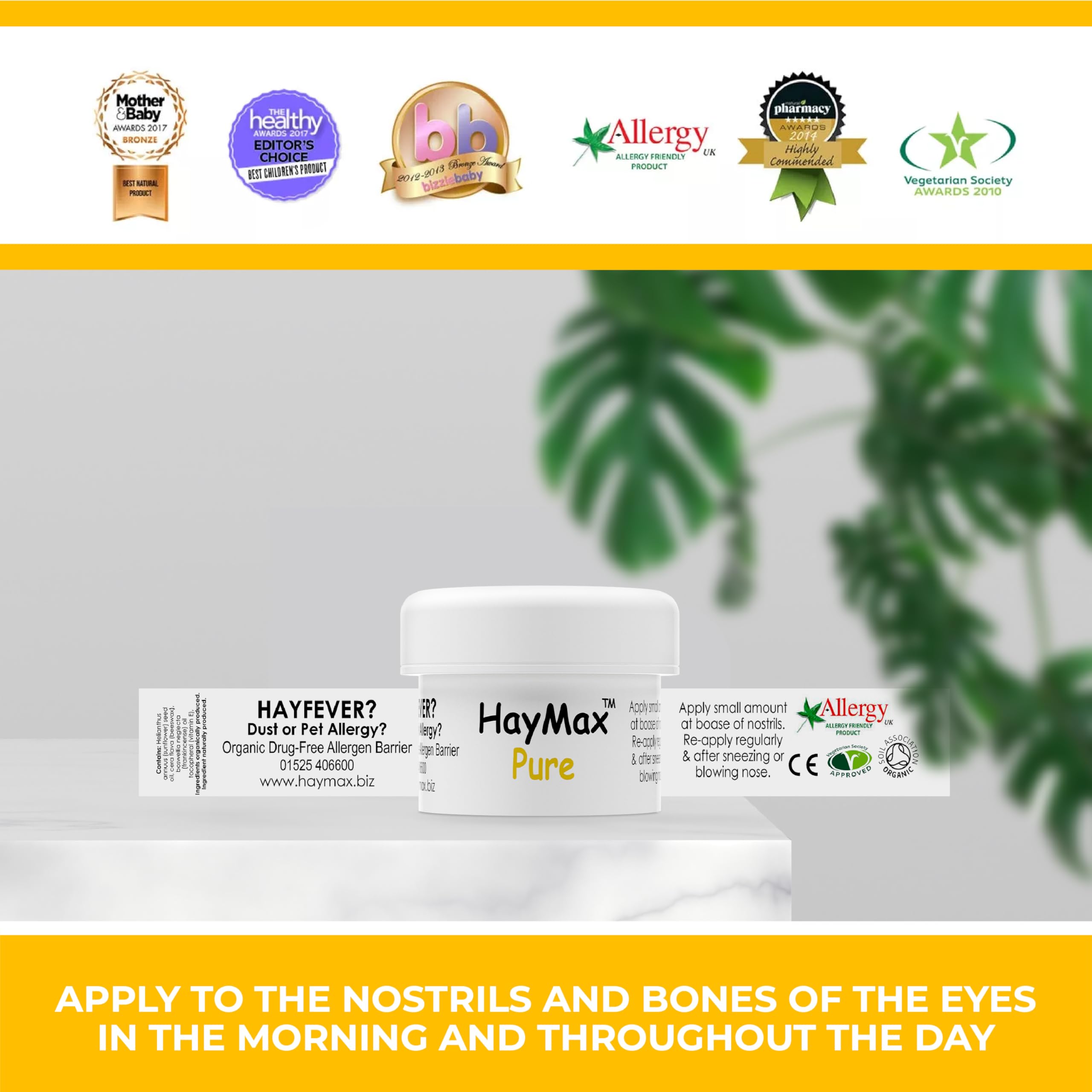 Formule naturelle HayMax – cire d’abeille et huiles végétales pour usage quotidien