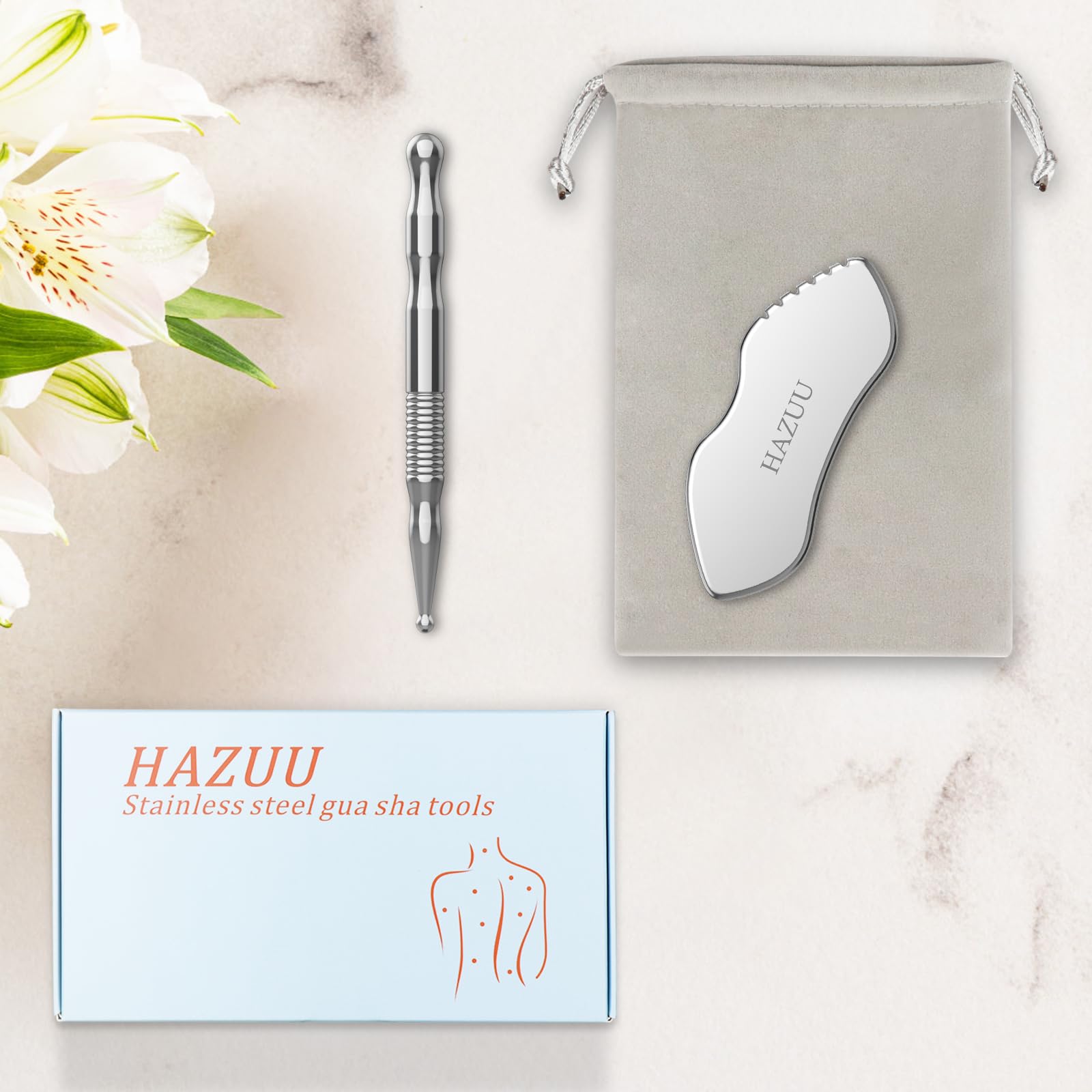 HAZUU utilisation domestique facile pour détendre visage et corps.