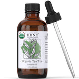 HBNO huile essentielle arbre à thé – bouteille prête à l’aromathérapie et soins naturels.
