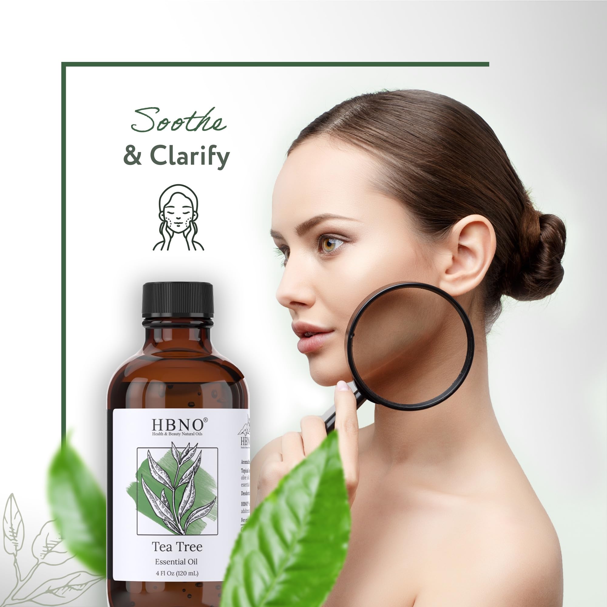 HBNO huile arbre à thé – projets bricolage domestique avec parfum pur et polyvalent.