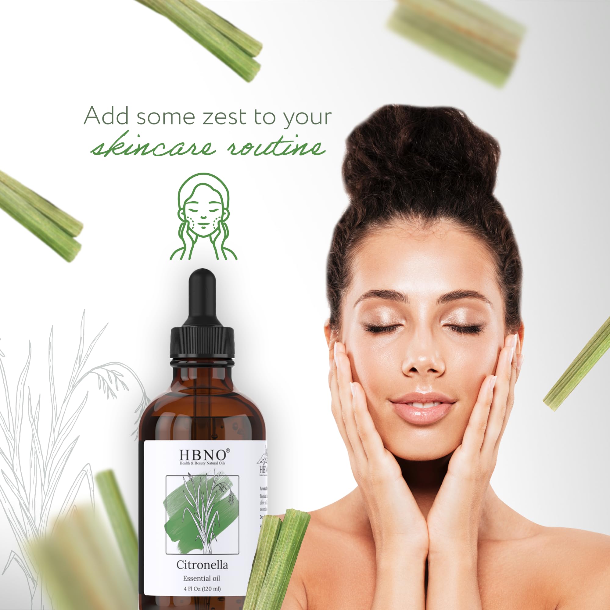 HBNO citronnelle prête pour recettes maison et nettoyages.