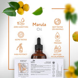 HBNO Huile Marula utilisation polyvalente pour corps, cheveux et lèvres.