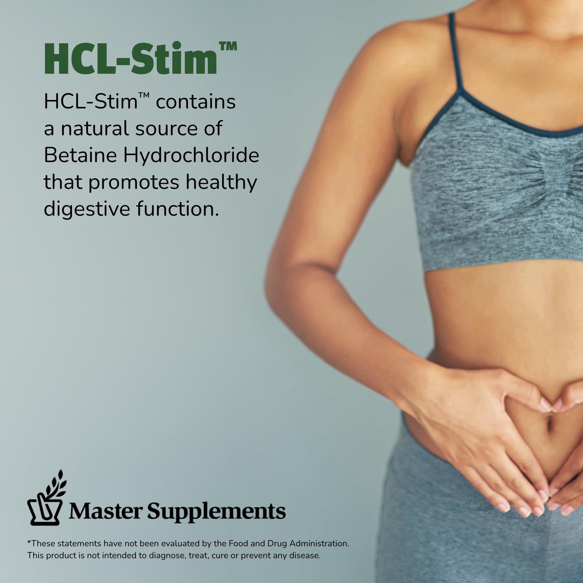 Emballage voyage HCL-Stim, solution digestive portable et stable.