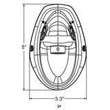 HD HOUDELL masque PVC durable, adapté à une utilisation professionnelle variée.