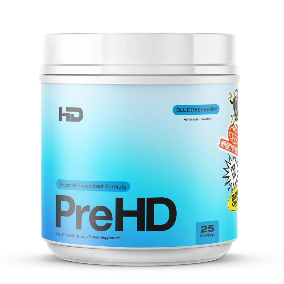 HD MUSCLE PreHD Essential – Bouteille prête pour l'entraînement, énergie durable.