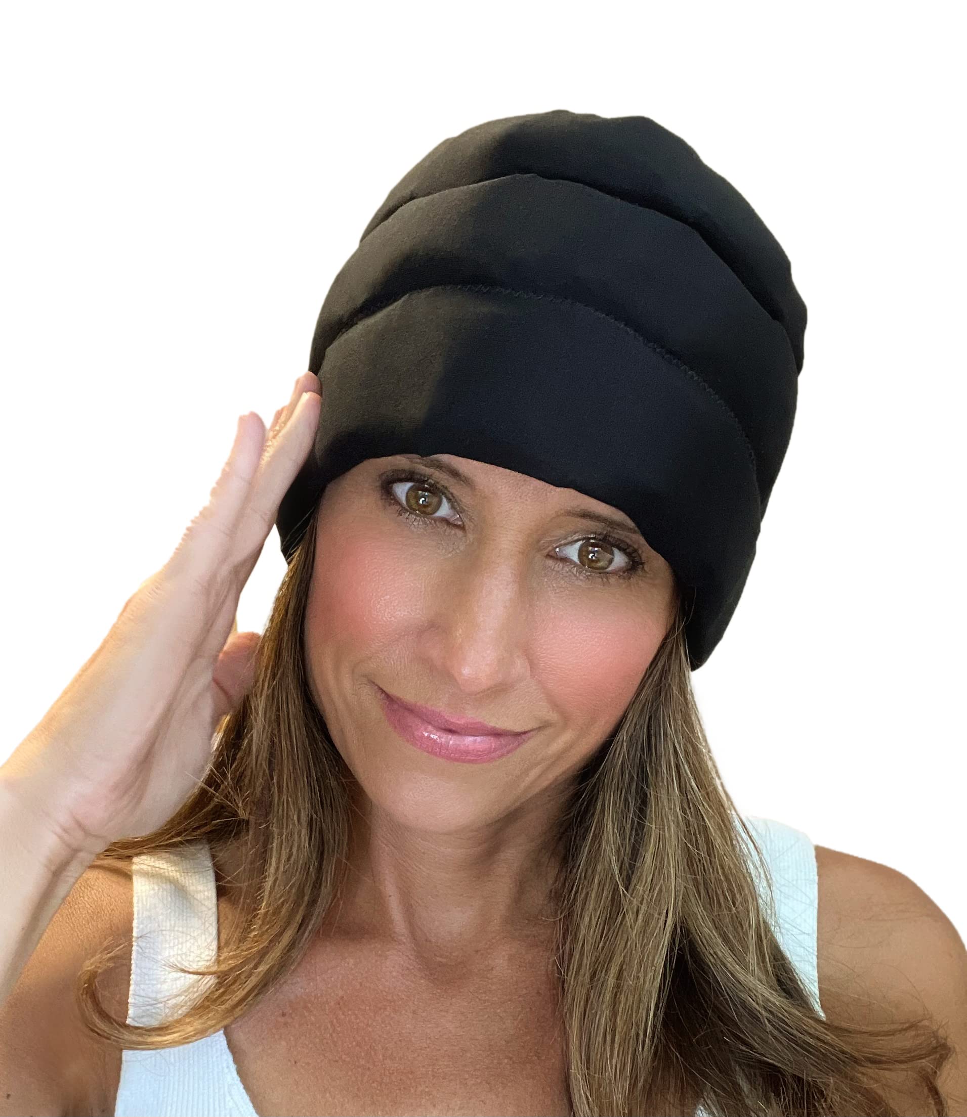 Headache Hat Halo: bandeau migraine, soulagement rafraichissant et portable.