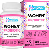Capsules Probiotiques Femmes Heafetine: soutien potentiel à l'équilibre intime et digestif.