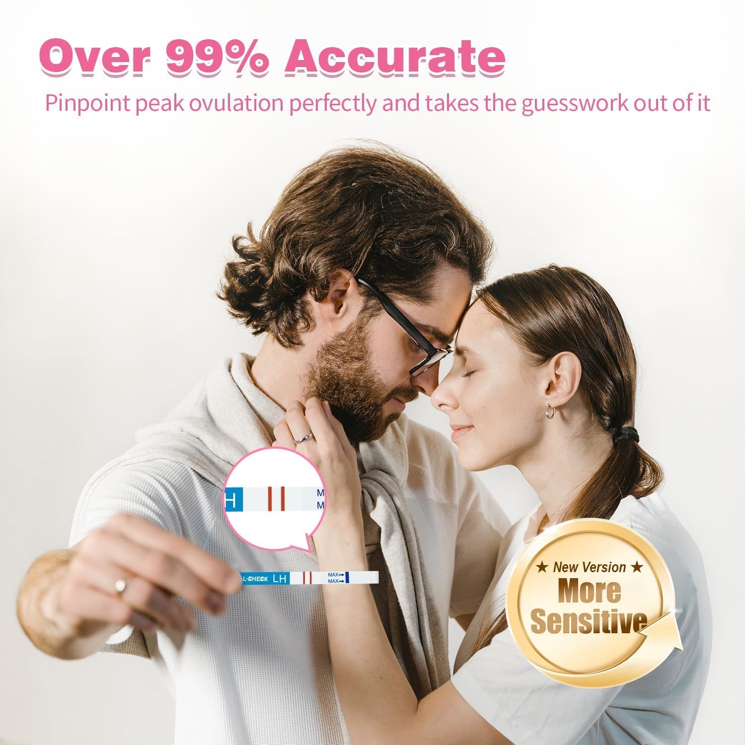 HEAL-CHECK bandelette d’ovulation dans coupe, utilisation simple et portable.