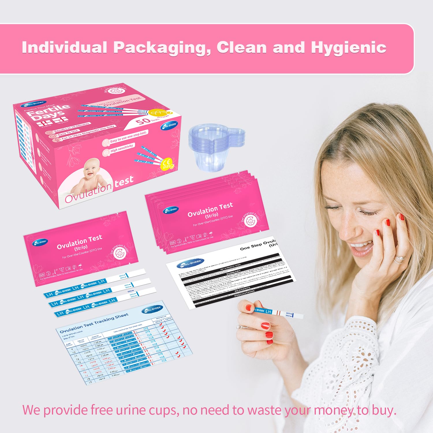 HEAL-CHECK bandes lisibles, test simple et interprétation rapide.