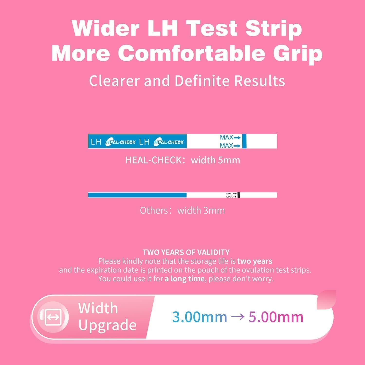 HEAL-CHECK ligne positive, repère clair pour détection possible du pic LH.