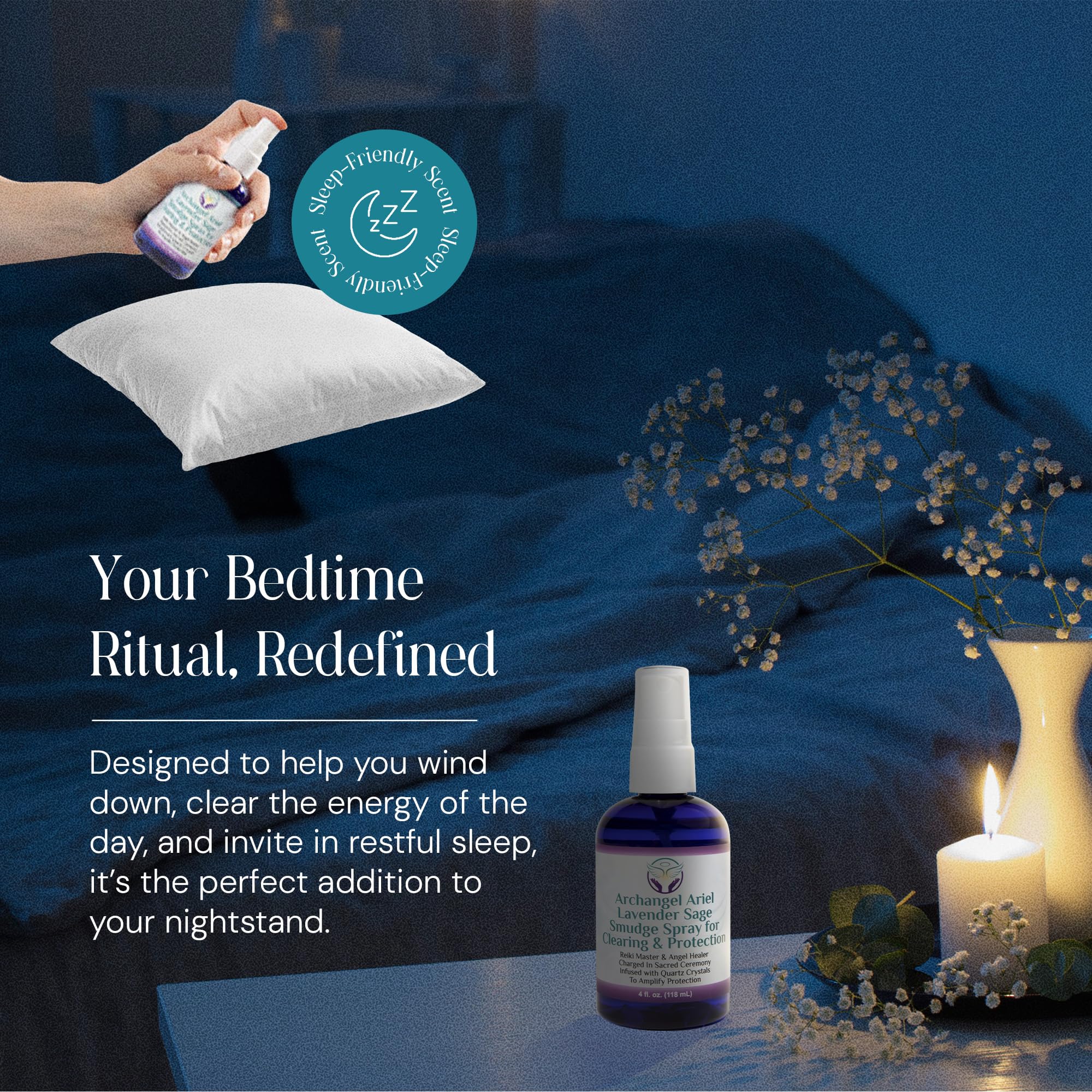 Brume Reiki chargée par un maître pour le bien-être général.