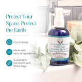 Marque Heal The Masses eau purifiée infusée de sauge, spray naturel.