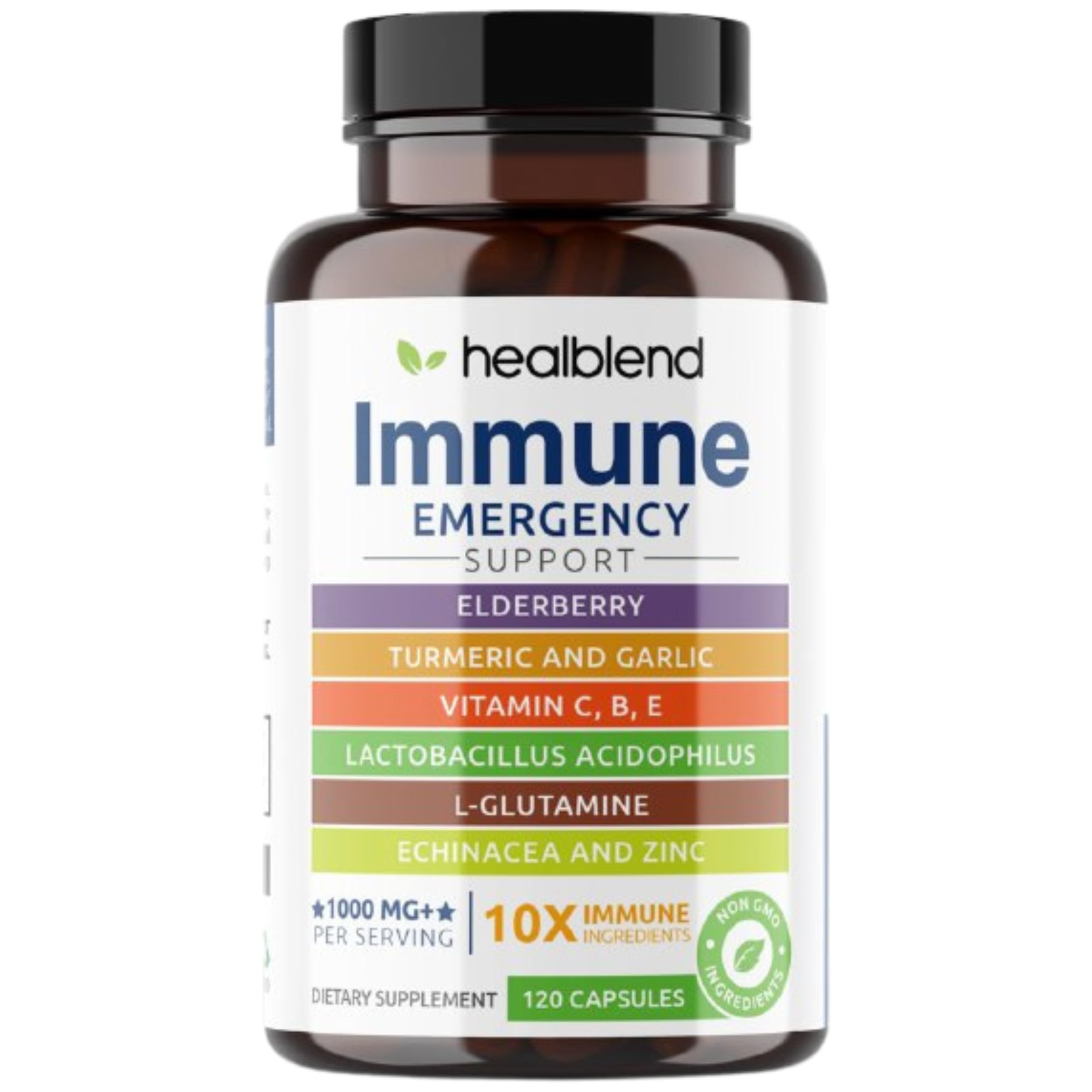 healblend 10 en 1 – capsules de soutien immunitaire et défenses naturelles potentielles.