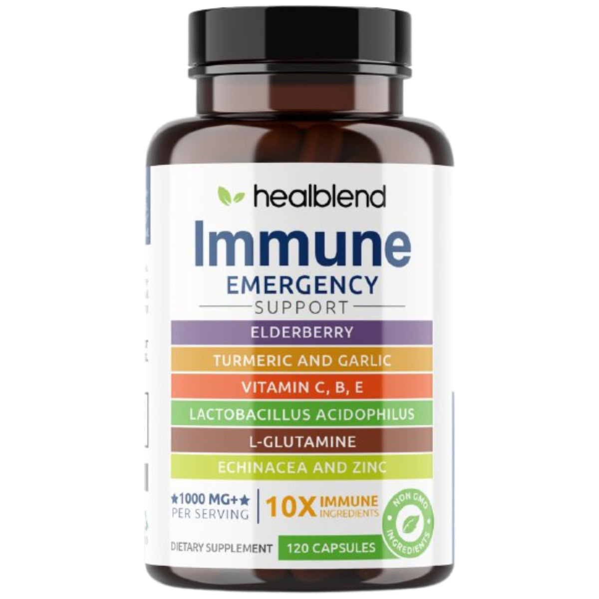 healblend 10 en 1 – capsules de soutien immunitaire et défenses naturelles potentielles.