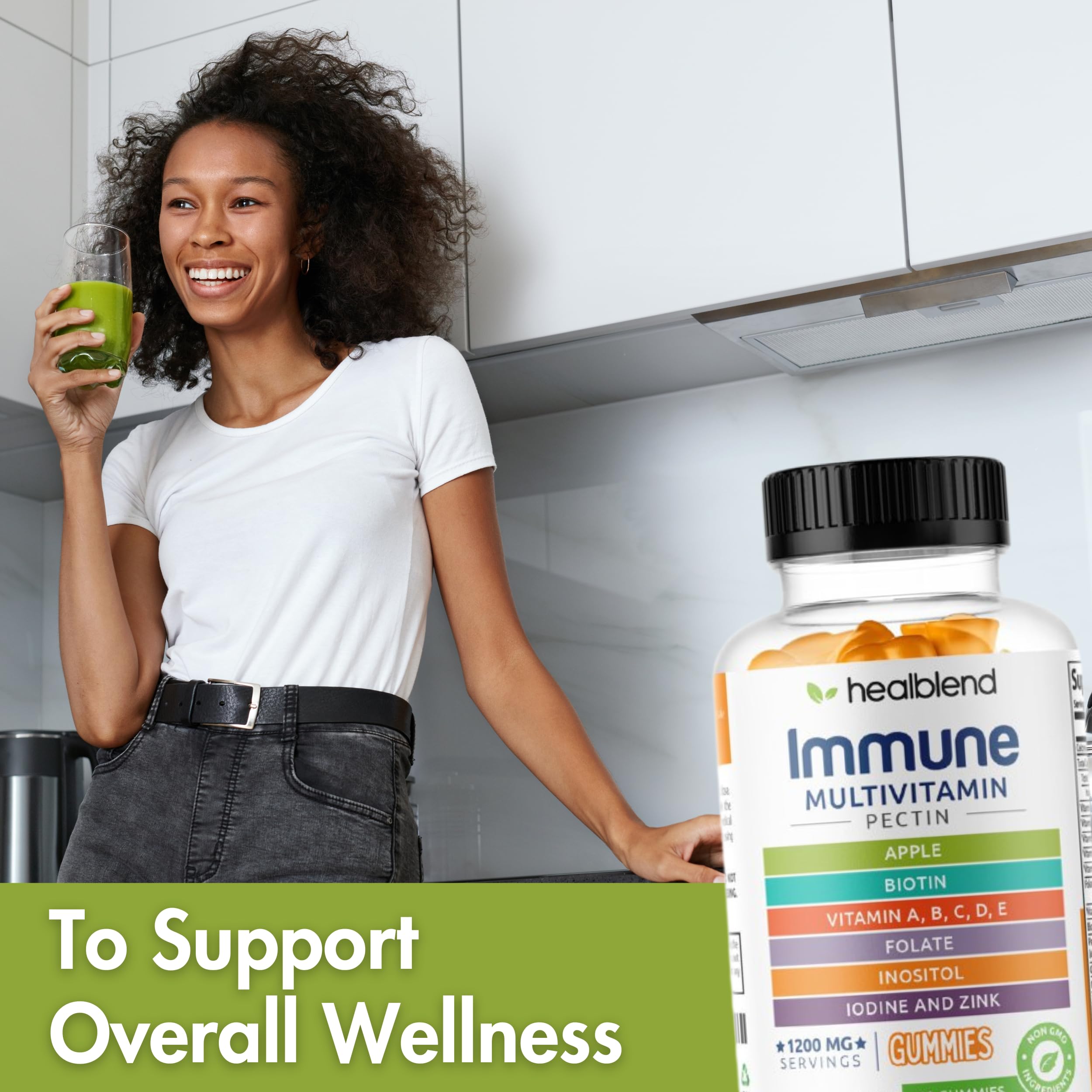 healblend gommes multivitaminées pour adulte, compatibles véganes, nutrition végétale de haute qualité.