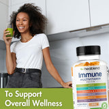 healblend gommes multivitaminées pour adulte, compatibles véganes, nutrition végétale de haute qualité.